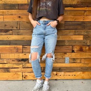 Abercrombie & Fitch High Rise Mom Jean